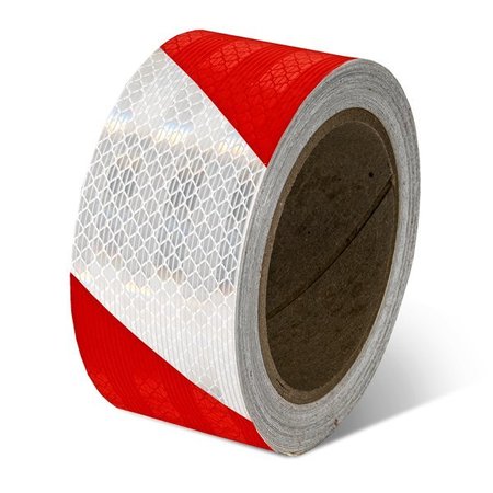 INCOM Reflective Tape, RedWhite SuperBrite Reflective 2x150' HRT2150RW